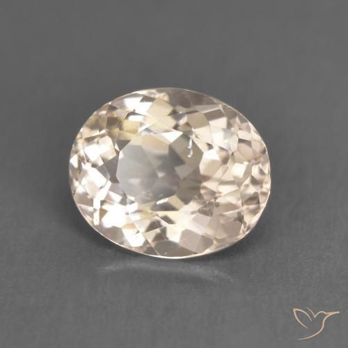 Morganite Rosa medio naturale da 1.54 ct, Ovale, VS