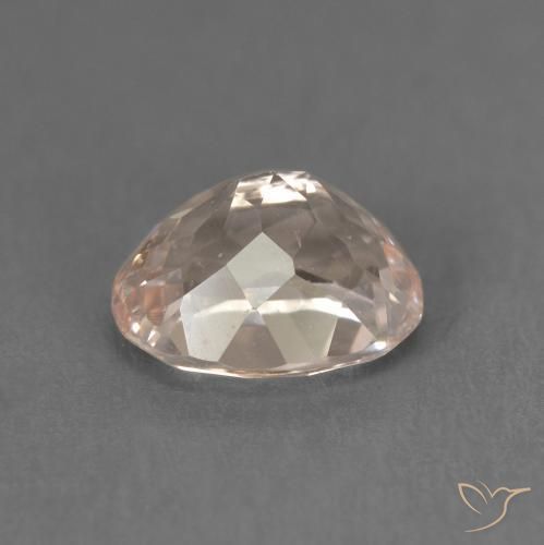 Morganite Rosa medio naturale da 1.54 ct, Ovale, VS