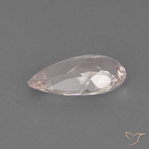 Morganite Rosa medio naturale da 0.97 ct, Forma a pera, VVS-VS