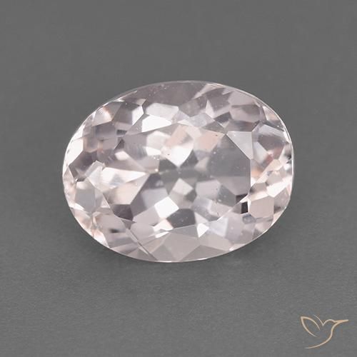 1.86ct Naturale Rosa chiaro Morganite, Ovale, VS