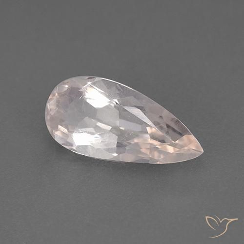 Morganite Rosa chiaro naturale da 1.50 ct, Forma a pera, VS