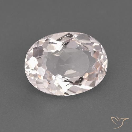 1.51ct Naturale Rosa chiaro Morganite, Ovale, VS