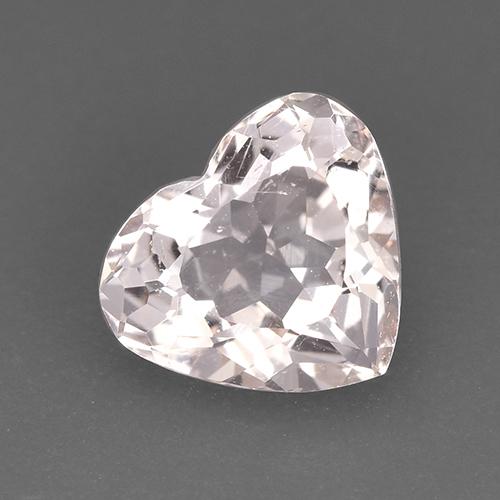 Morganite Rosa chiaro naturale da 1.30 ct, A forma di cuore, VS