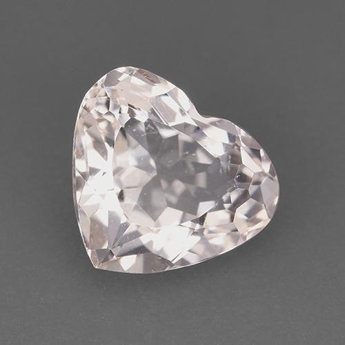 Morganite Rosa chiaro naturale da 1.30 ct, A forma di cuore, VS