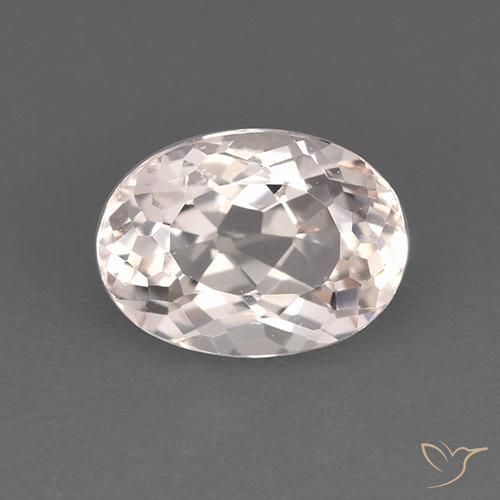 1.36ct Naturale Rosa chiaro Morganite, Ovale, VS