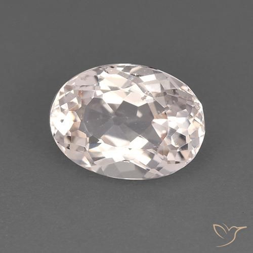 Morganite Rosa chiaro naturale da 1.36 ct, Ovale, VS