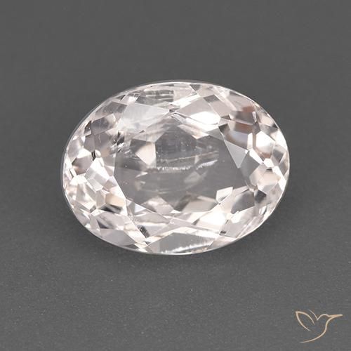 1.21ct Naturale Rosa chiaro Morganite, Ovale, VVS-VS