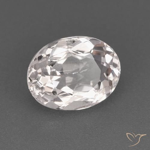 Morganite Rosa chiaro naturale da 1.21 ct, Ovale, VVS-VS