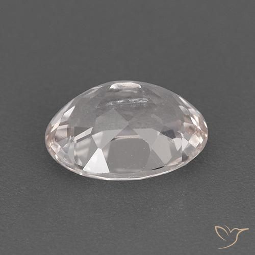 Morganite Rosa chiaro naturale da 1.21 ct, Ovale, VVS-VS
