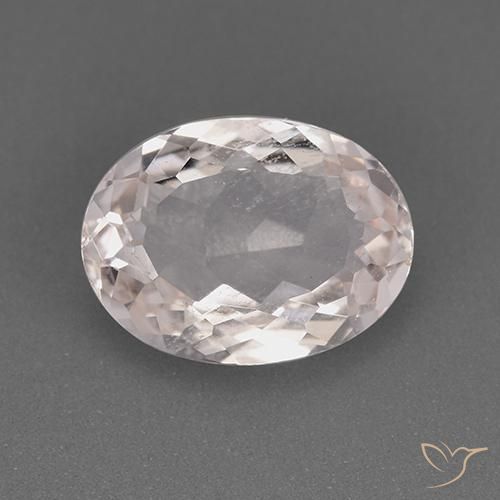 1.63ct Naturale Rosa chiaro Morganite, Ovale, VS