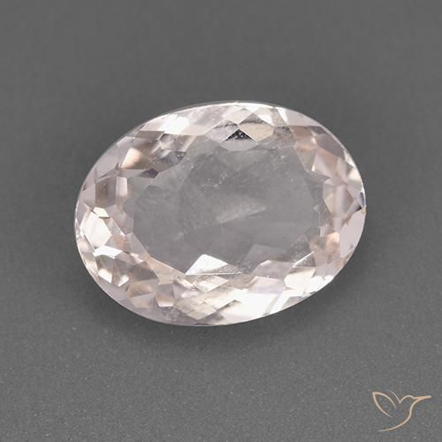 Morganite Rosa chiaro naturale da 1.63 ct, Ovale, VS