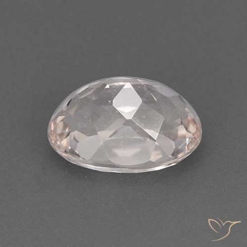 Morganite Rosa salmone naturale da 1.38 ct, Ovale, VS