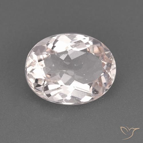 1.85ct Naturale rosa fenicottero Morganite, Ovale, VS