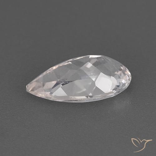 Morganite Rosa chiaro naturale da 1.53 ct, Forma a pera, VS