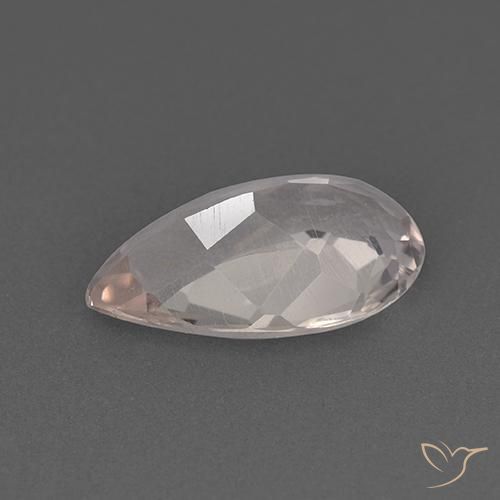 Morganite Rosa Molto Chiaro naturale da 1.75 ct, Forma a pera, VS