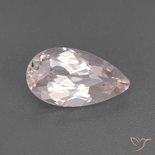 Morganite Tono rosa rosa naturale da 1.60 ct, Forma a pera, VS