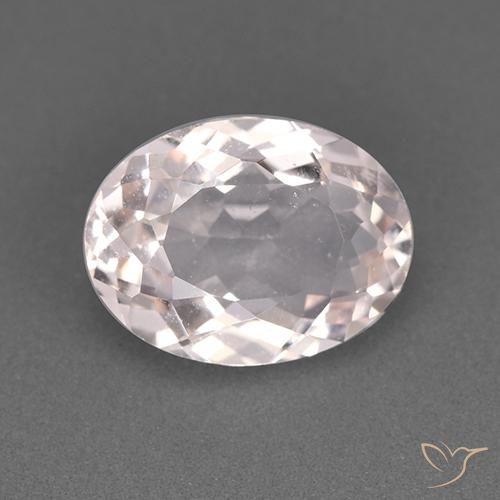 Morganite Rosa chiaro naturale da 1.61 ct, Ovale, VS