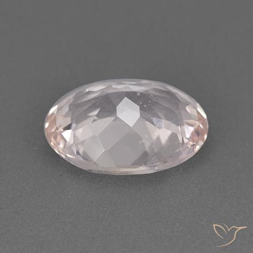 Morganite Rosa chiaro naturale da 1.61 ct, Ovale, VS