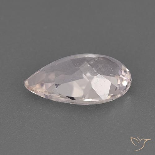 Morganite Rosa chiaro naturale da 1.38 ct, Forma a pera, VS
