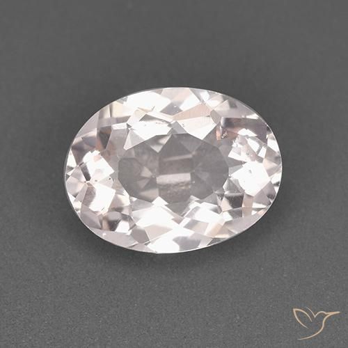 1.30ct Naturale Rosa chiaro Morganite, Ovale, VS