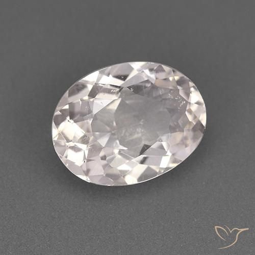 Morganite Rosa chiaro naturale da 1.30 ct, Ovale, VS