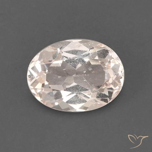 1.68ct Naturale Rosa medio-chiaro Morganite, Ovale, VS