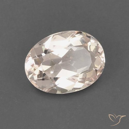 Morganite Rosa medio-chiaro naturale da 1.68 ct, Ovale, VS