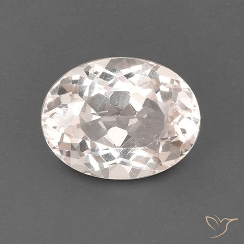 1.90ct Naturale Rosa medio-chiaro Morganite, Ovale, VS