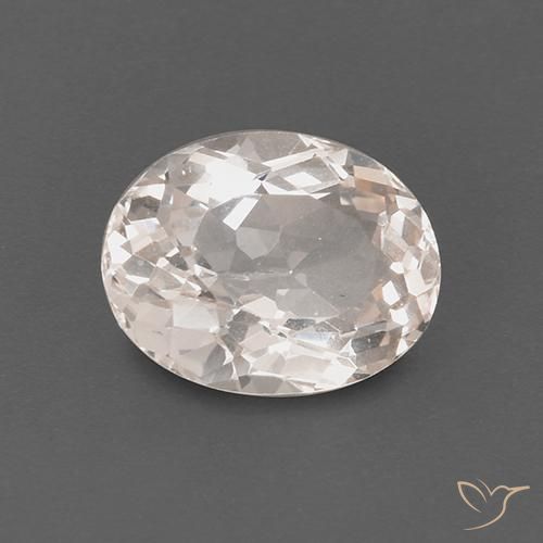Morganite Rosa medio-chiaro naturale da 1.90 ct, Ovale, VS