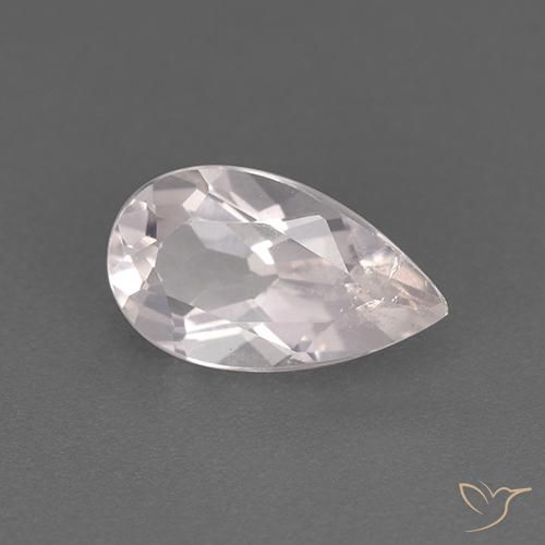 Morganite Rosa chiaro naturale da 0.97 ct, Forma a pera, VS