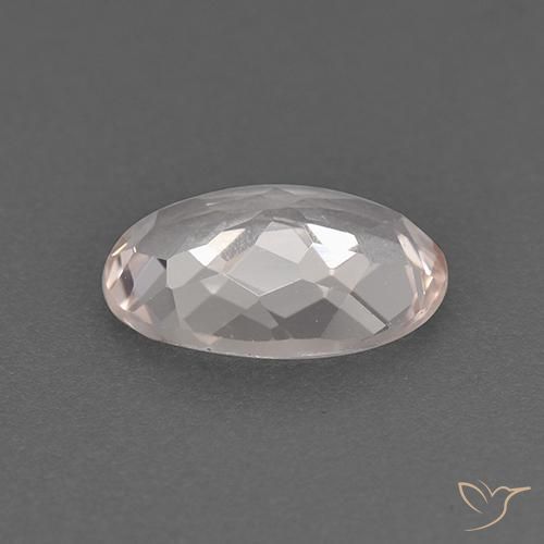 Morganite rosa fenicottero naturale da 0.77 ct, Ovale, VVS-VS