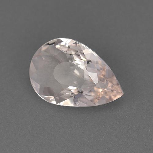 Morganite naturale rosa da 0,61 ct, taglio a pera, VVS-VS