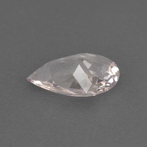 Morganite naturale rosa da 0,61 ct, taglio a pera, VVS-VS