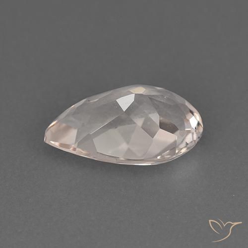 Morganite Rosa medio naturale da 1.05 ct, Forma a pera, VVS-VS