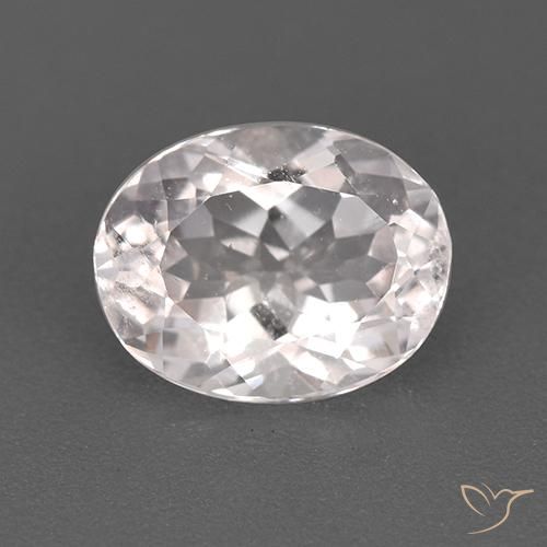 1.20ct Naturale Rosa chiaro Morganite, Ovale, VS