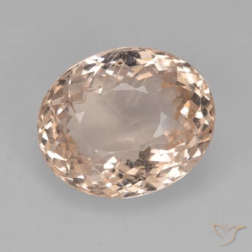 Morganite Rosa medio naturale da 5.54 ct, Taglio ovale, VS