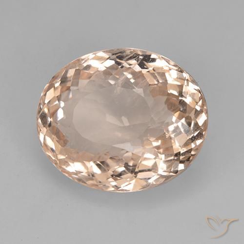 Morganite Rosa medio naturale da 5.54 ct, Taglio ovale, VS