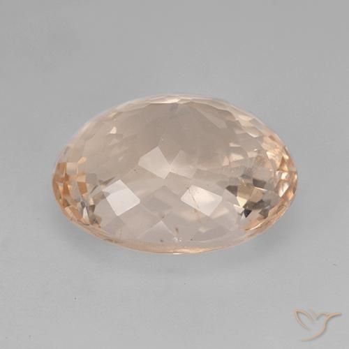 Morganite Rosa medio naturale da 5.54 ct, Taglio ovale, VS