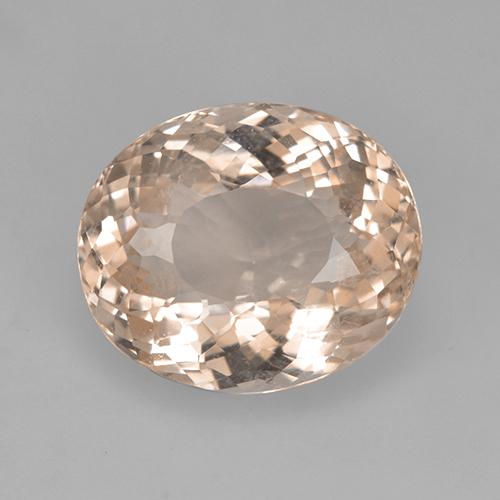 Morganite naturale rosa da 5,42 ct, taglio ovale, VS