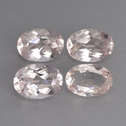 Morganite naturale rosa da 2,90 ct, taglio ovale, VS