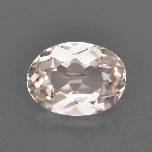 Morganite Rosa medio-chiaro naturale da 1.00 ct, Taglio ovale, VVS-VS