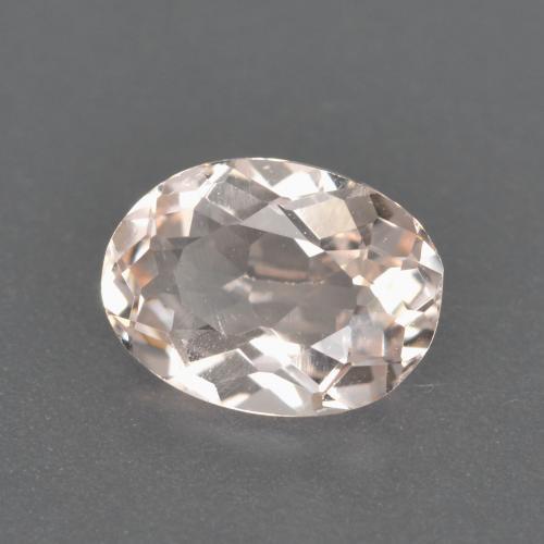 Morganite Rosa medio-chiaro naturale da 1.00 ct, Taglio ovale, VVS-VS