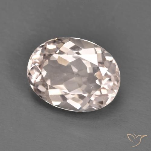 1.72ct Naturale Rosa chiaro Morganite, Ovale, VS