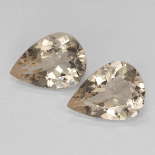 Morganite naturale dorato da 1,78 ct, taglio a pera, VVS-VS