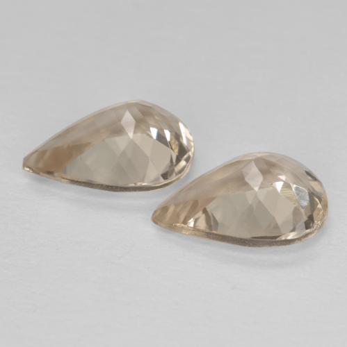 Morganite naturale dorato da 1,78 ct, taglio a pera, VVS-VS