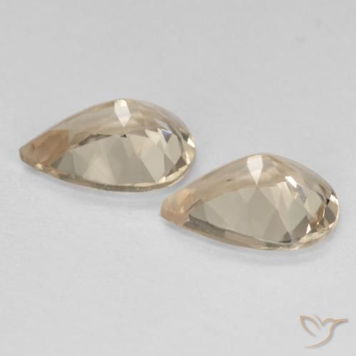 Morganite naturale dorato da 1,78 ct, taglio a pera, VVS-VS