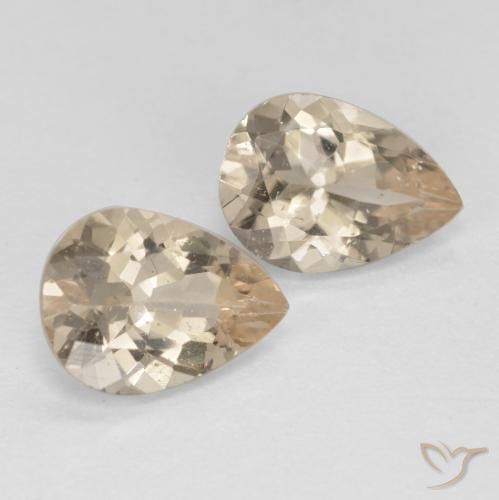 Gemme di Morganite Dorato chiaro naturale da 1.87 ct, Forma a pera, VS