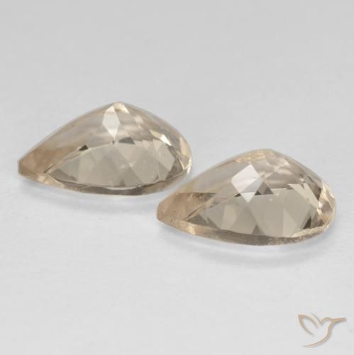 Gemme di Morganite Dorato chiaro naturale da 1.87 ct, Forma a pera, VS