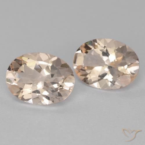 Gemme di Morganite Rosa medio naturale da 2.14 ct, Ovale, VS