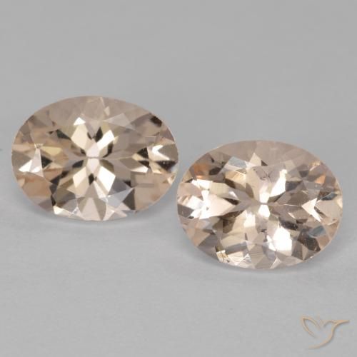2.20ctw Naturale Rosa salmone Morganite, Ovale, VS